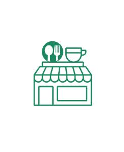 کافی شاپ، رستوران، مارکت